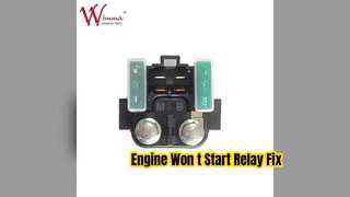 Motosiklet Marş Rölesini Düzeltme Motor Çalıştırma