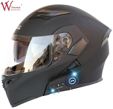 Motosiklet Tam Yüz Kask Elektronik Bisiklet Rüzgar Dayanıklı Sis Kanıtlı Düzenlenebilir Havalandırma