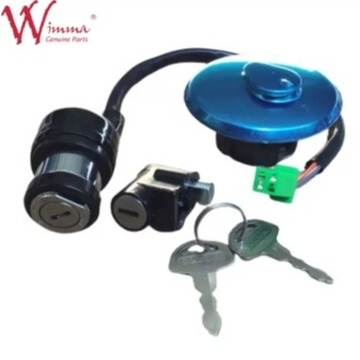 GN125 2 Anahtar Petrol Yakıt Tankı Koltuğu Kilitleme Tam Kilitleme Seti Suzuki GN125 GN125H için Çakma Değiştiricisi 1982-2001