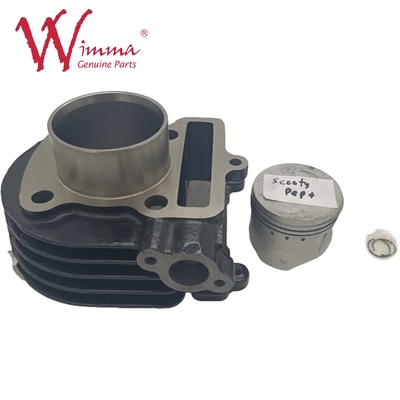 Motosiklet Silindir Kit Motor Bloku TVS SCCOTY PEP+ Alüminyum Alaşım Siyah Renk
