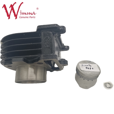 Motosiklet Silindir Kit Motor Bloku TVS SCCOTY PEP+ Alüminyum Alaşım Siyah Renk