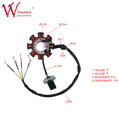 Motosiklet Magneto Stator Bobin Stator Comp yedek parçalar Aksesuarlar XY200GY6 Wimma Bakır